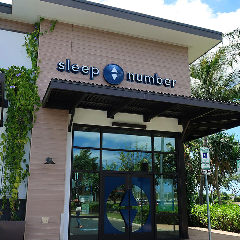 image of resysta on sleep number store at kapolei commons supplied by pacific american lumber